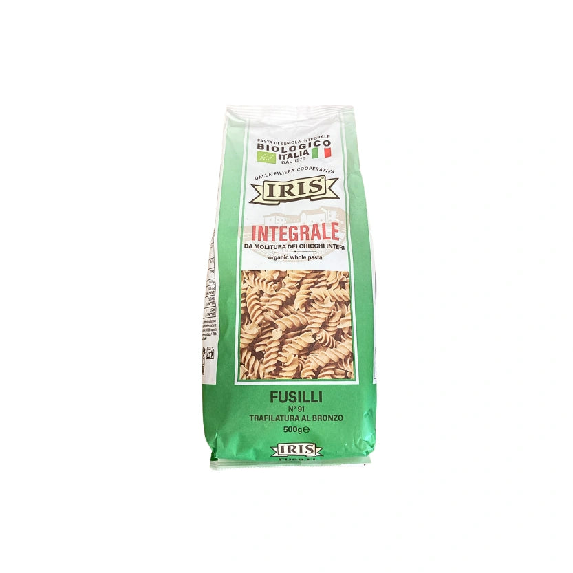 PASTA DI SEMOLA INTEGRALE FUSILLI IRIS 500GR