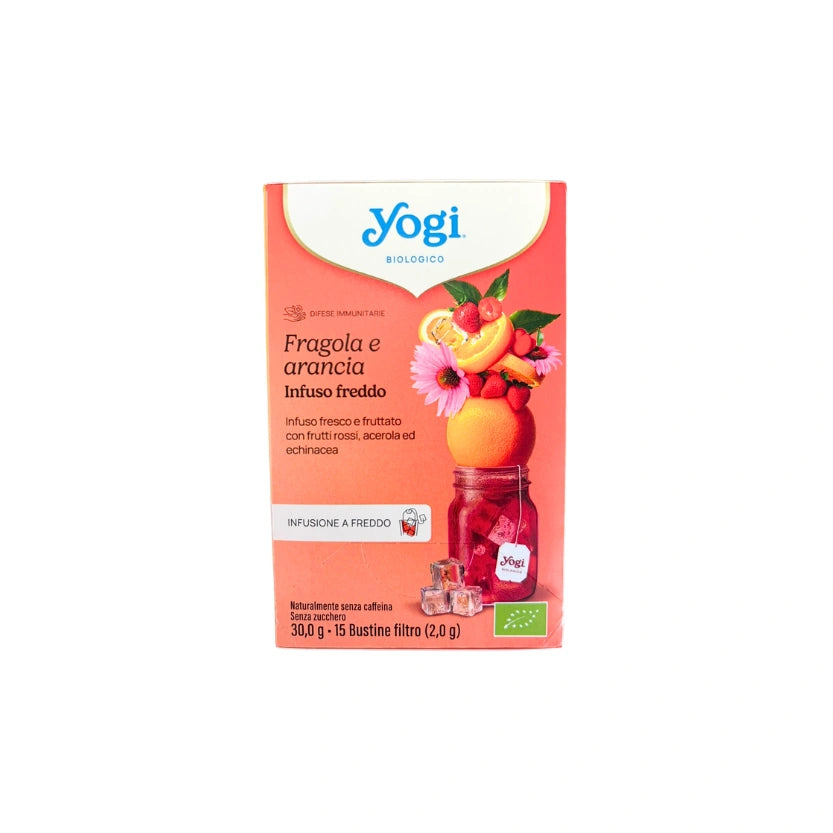 FRAGOLA E ARANCIA INFUSO FREDDO YOGI  15 BUSTINE
