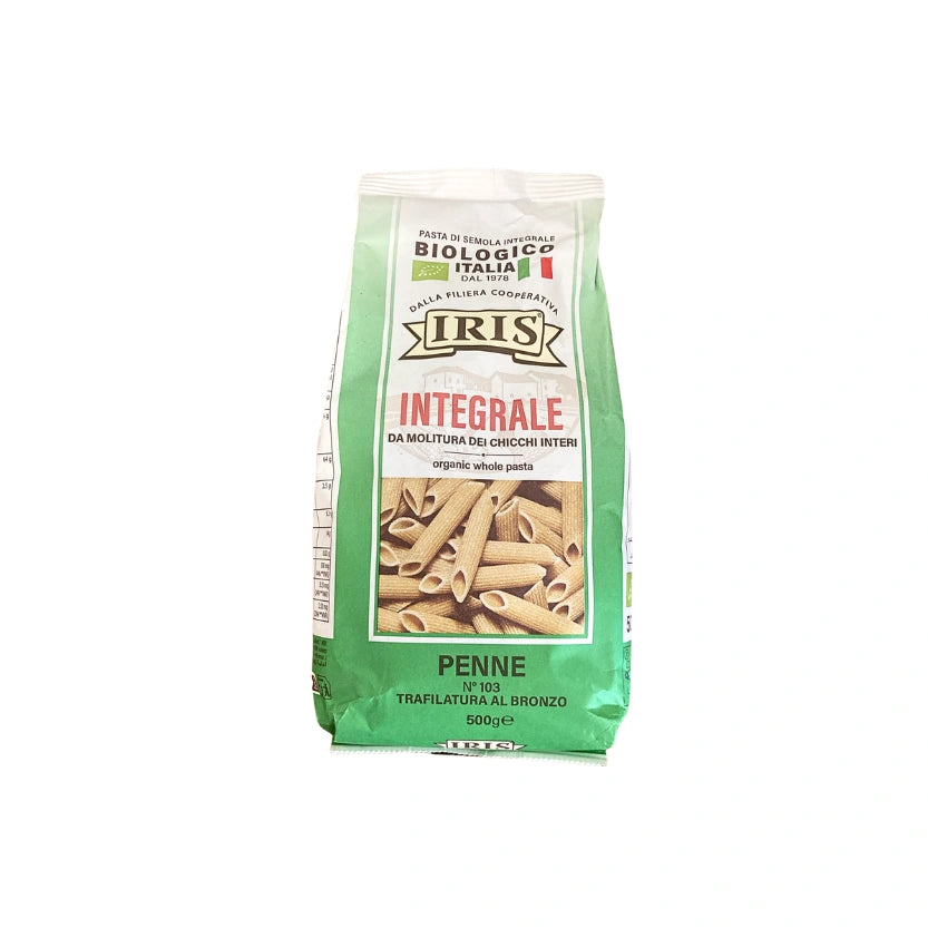 PASTA DI SEMOLA INTEGRALE PENNE IRIS 500GR