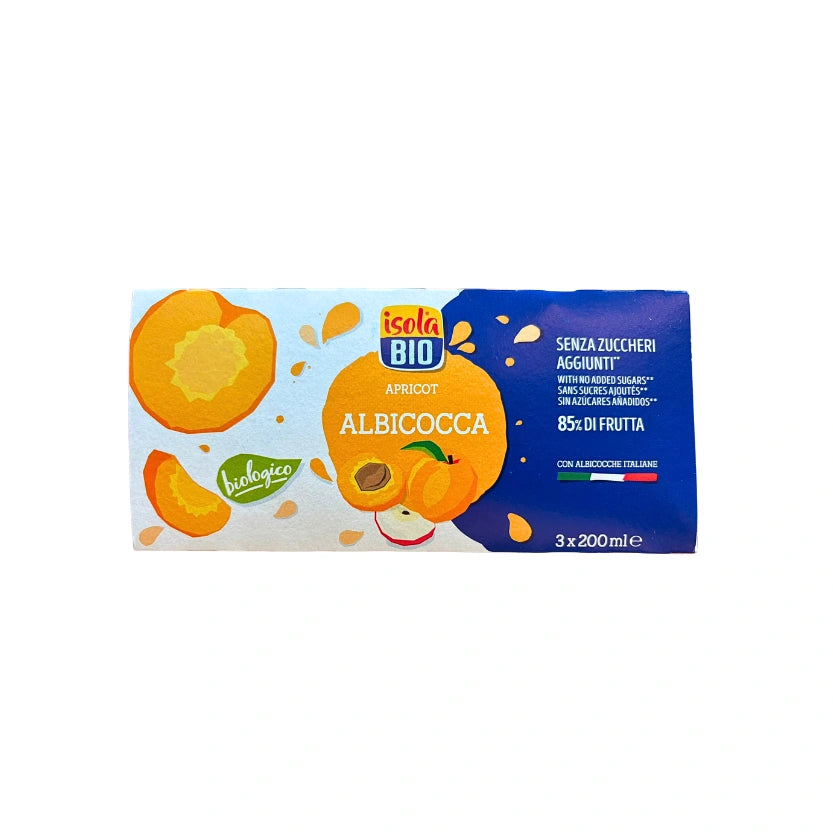 SUCCO ALBICOCCA ISOLA BIO 3X200 ML